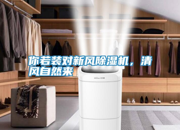 你若裝對新風除濕機，清風自然來