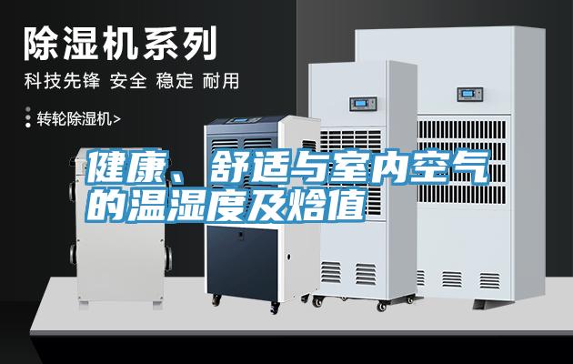 健康、舒適與室內空氣的溫濕度及焓值