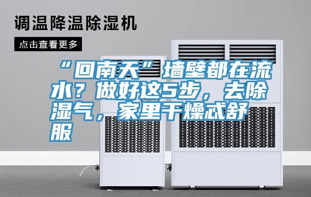 “回南天”墻壁都在流水？做好這5步，去除濕氣，家里干燥忒舒服