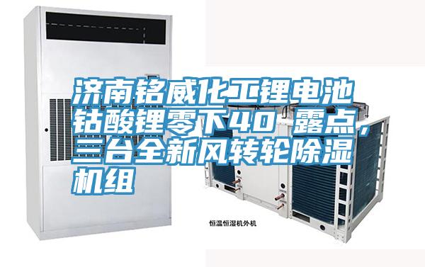 濟(jì)南銘威化工鋰電池鈷酸鋰零下40℃露點(diǎn)，三臺(tái)全新風(fēng)轉(zhuǎn)輪除濕機(jī)組