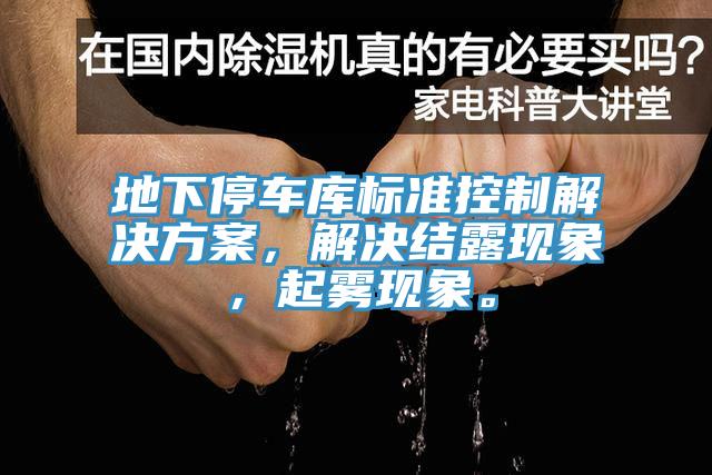 地下停車庫標準控制解決方案，解決結(jié)露現(xiàn)象，起霧現(xiàn)象。