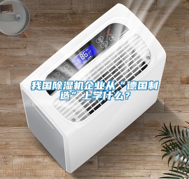 我國除濕機(jī)企業(yè)從“德國制造”上學(xué)什么？