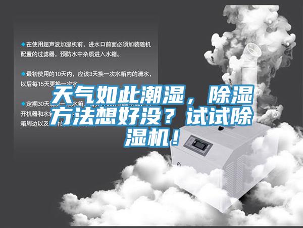 天氣如此潮濕，除濕方法想好沒？試試除濕機(jī)！