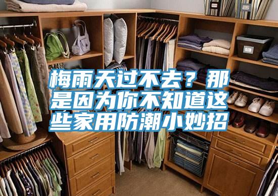 梅雨天過不去？那是因為你不知道這些家用防潮小妙招