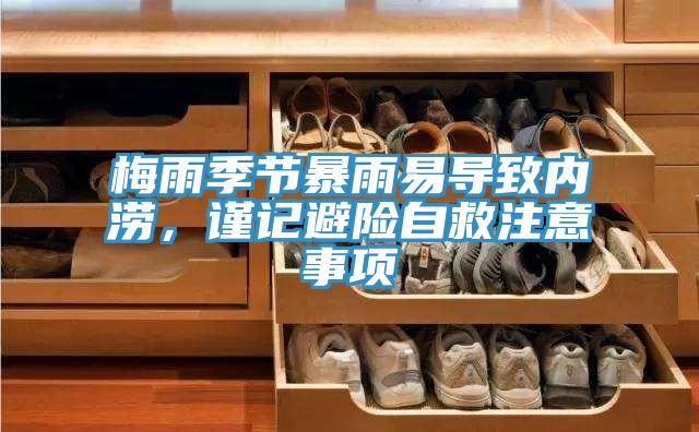 梅雨季節(jié)暴雨易導(dǎo)致內(nèi)澇，謹(jǐn)記避險(xiǎn)自救注意事項(xiàng)