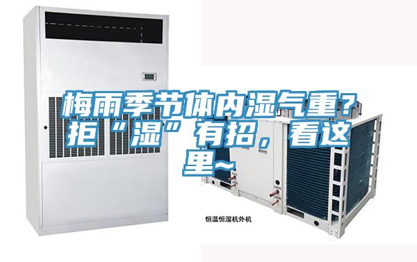 梅雨季節(jié)體內濕氣重？拒“濕”有招，看這里~