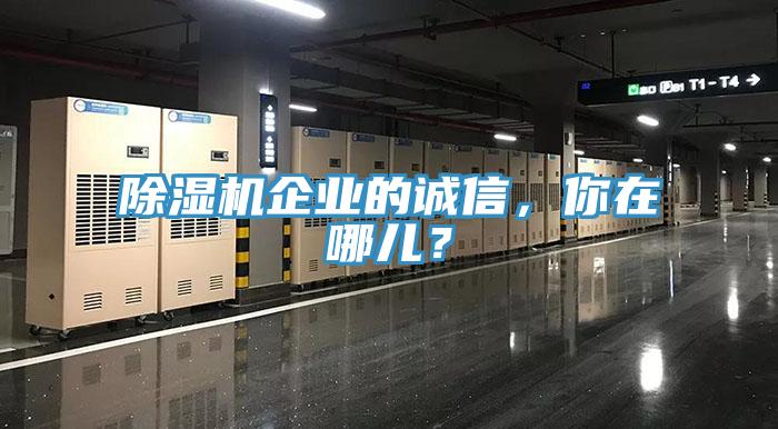除濕機(jī)企業(yè)的誠(chéng)信，你在哪兒？