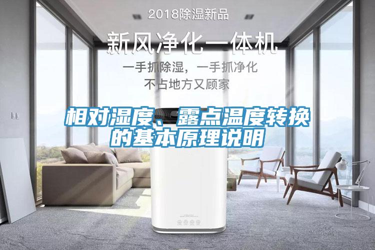 相對濕度、露點(diǎn)溫度轉(zhuǎn)換的基本原理說明