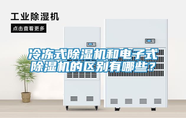 冷凍式除濕機和電子式除濕機的區(qū)別有哪些？