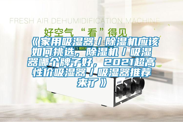 《家用吸濕器／除濕機(jī)應(yīng)該如何挑選，除濕機(jī)／吸濕器哪個(gè)牌子好，2021超高性價(jià)吸濕器／吸濕器推薦來(lái)了》