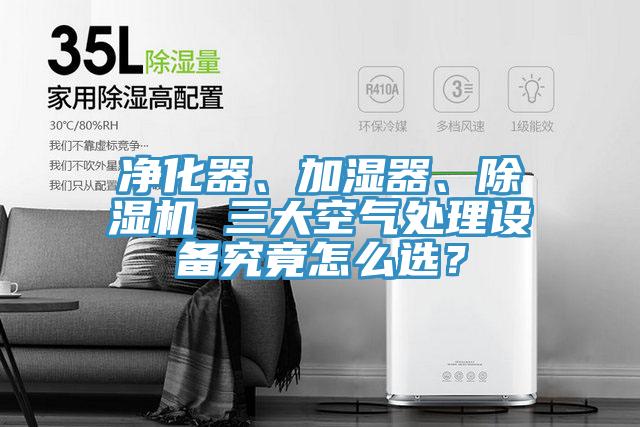 凈化器、加濕器、除濕機(jī) 三大空氣處理設(shè)備究竟怎么選？