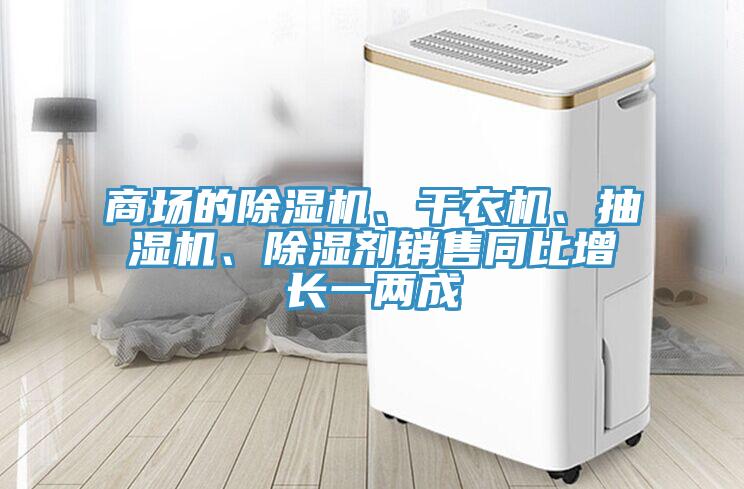 商場的除濕機、干衣機、抽濕機、除濕劑銷售同比增長一兩成