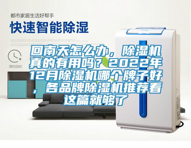 回南天怎么辦，除濕機(jī)真的有用嗎？2022年12月除濕機(jī)哪個(gè)牌子好，各品牌除濕機(jī)推薦看這篇就夠了