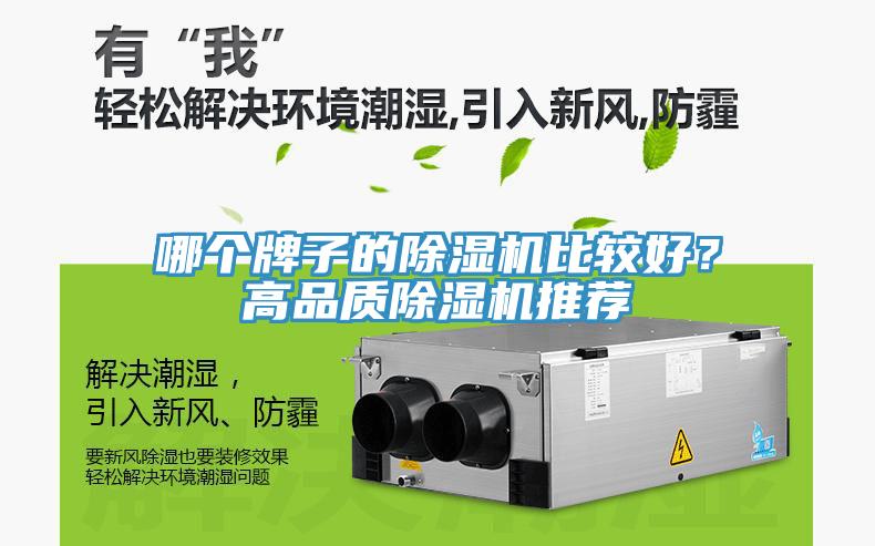 哪個牌子的除濕機比較好？高品質除濕機推薦