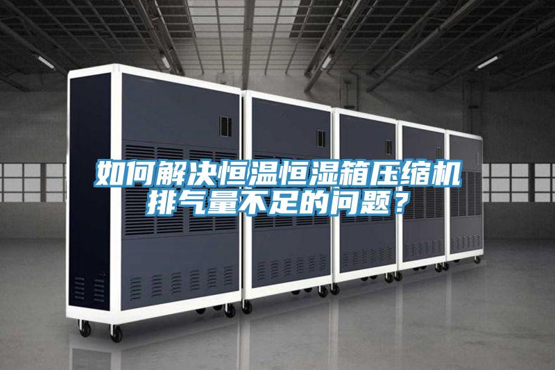 如何解決恒溫恒濕箱壓縮機排氣量不足的問題？