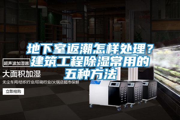地下室返潮怎樣處理？建筑工程除濕常用的五種方法