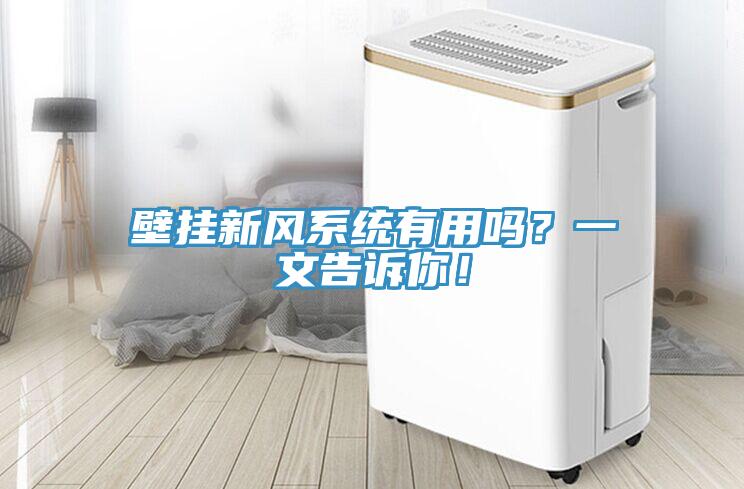 壁掛新風(fēng)系統(tǒng)有用嗎？一文告訴你！