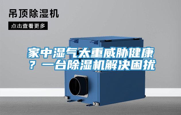 家中濕氣太重威脅健康？一臺除濕機解決困擾