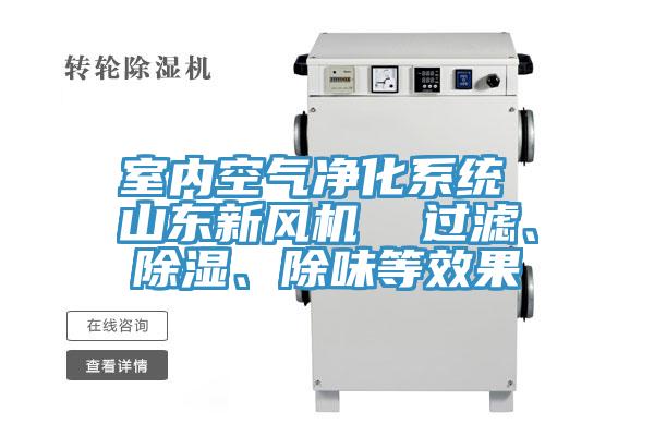 室內(nèi)空氣凈化系統(tǒng) 山東新風(fēng)機(jī)  過濾、除濕、除味等效果