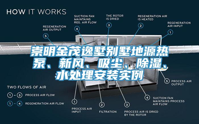 崇明金茂逸墅別墅地源熱泵、新風、吸塵、除濕、水處理安裝實例