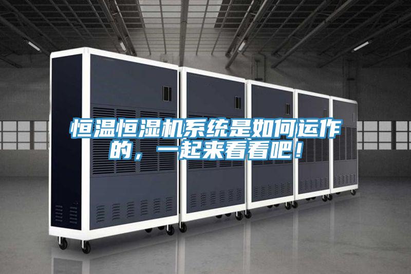 恒溫恒濕機(jī)系統(tǒng)是如何運(yùn)作的，一起來(lái)看看吧！