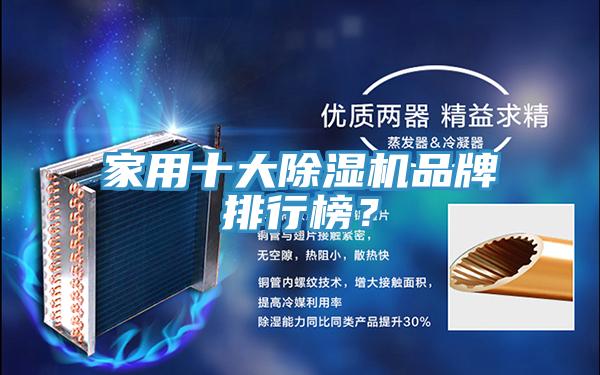 家用十大除濕機品牌排行榜？