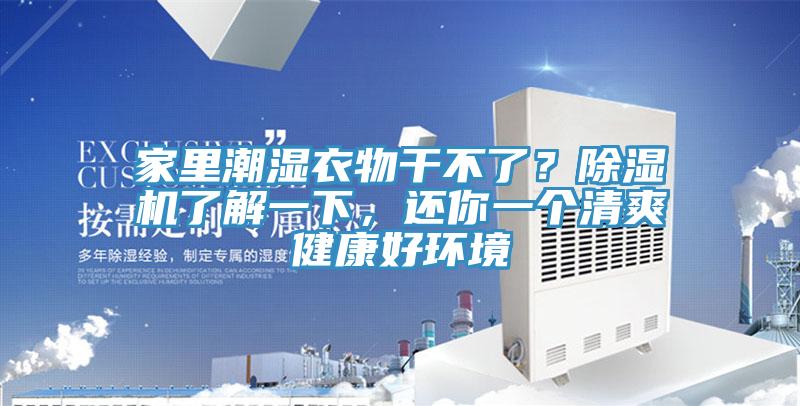 家里潮濕衣物干不了？除濕機(jī)了解一下，還你一個(gè)清爽健康好環(huán)境