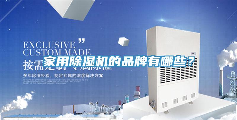 家用除濕機的品牌有哪些？