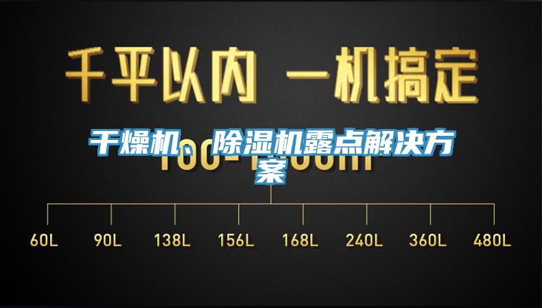 干燥機(jī)、除濕機(jī)露點(diǎn)解決方案