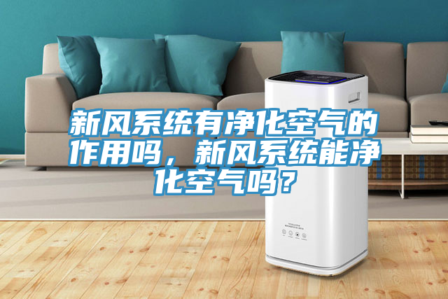 新風(fēng)系統(tǒng)有凈化空氣的作用嗎，新風(fēng)系統(tǒng)能凈化空氣嗎？