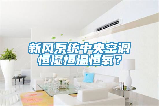 新風系統(tǒng)中央空調恒濕恒溫恒氧？
