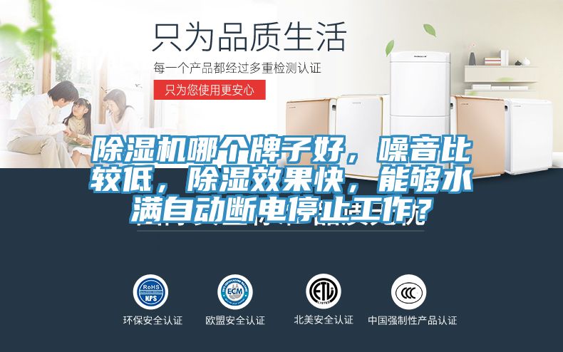 除濕機(jī)哪個(gè)牌子好，噪音比較低，除濕效果快，能夠水滿自動(dòng)斷電停止工作？