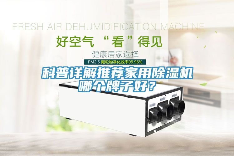 科普詳解推薦家用除濕機哪個牌子好？