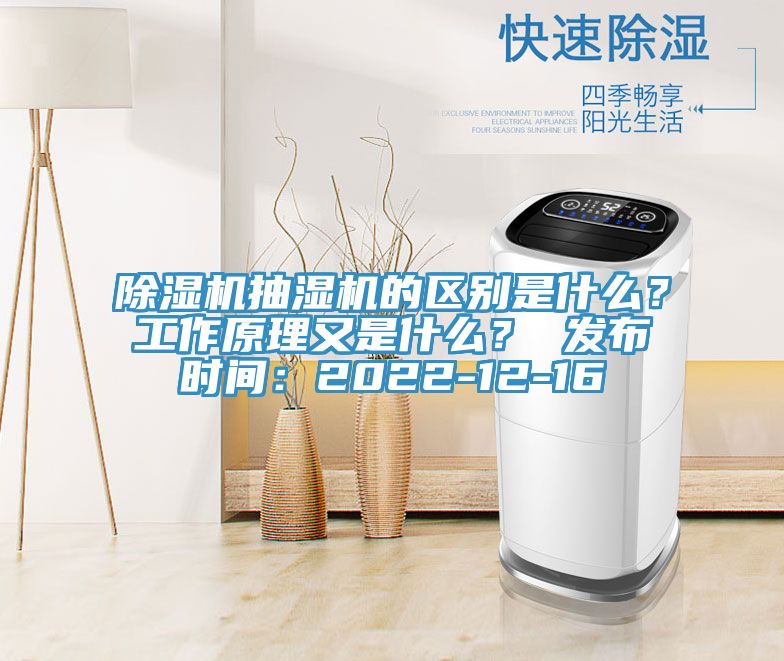 除濕機(jī)抽濕機(jī)的區(qū)別是什么？工作原理又是什么？ 發(fā)布時間：2022-12-16