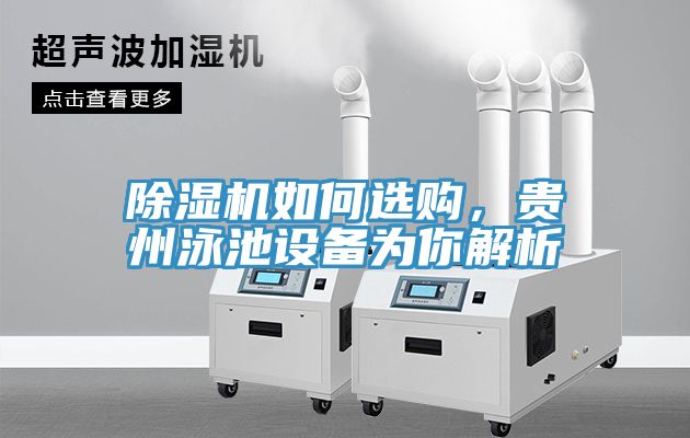 除濕機如何選購，貴州泳池設備為你解析