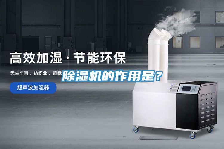 除濕機的作用是？
